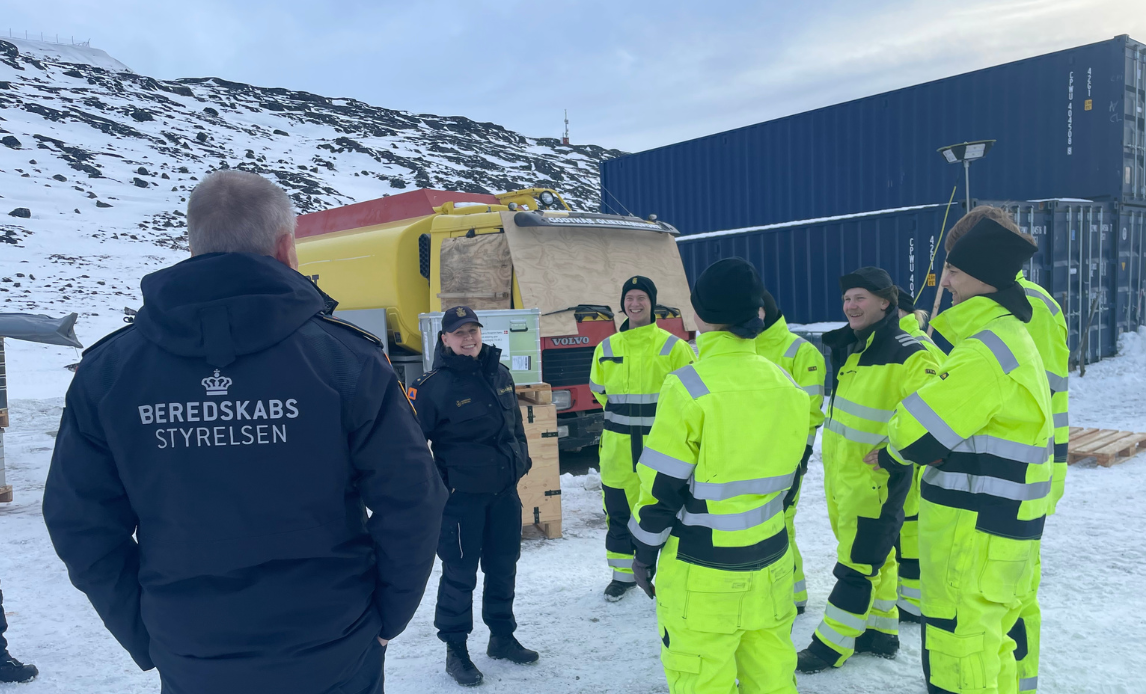 Billede af Beredskabsstyrelsen i Grønland.