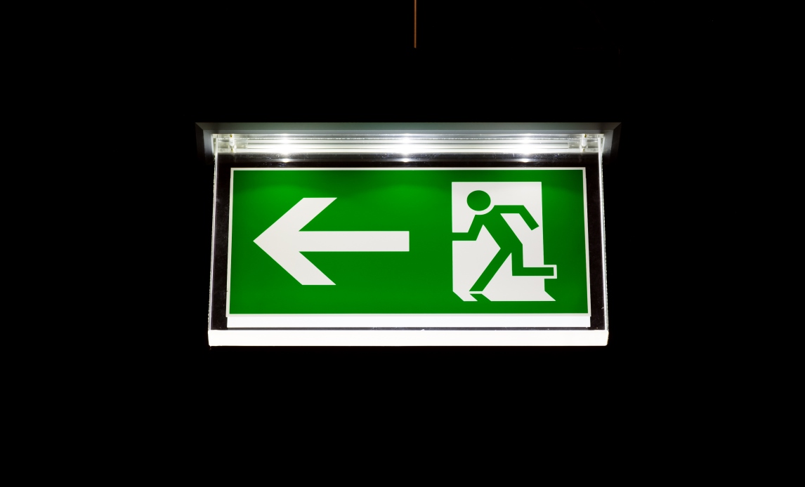 Nødudgang exit