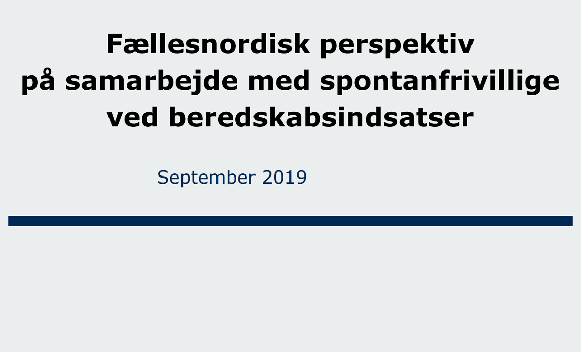fællesnordisk perspektiv frivillige - artikel