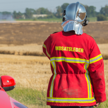 indsatsleder ved markbrand