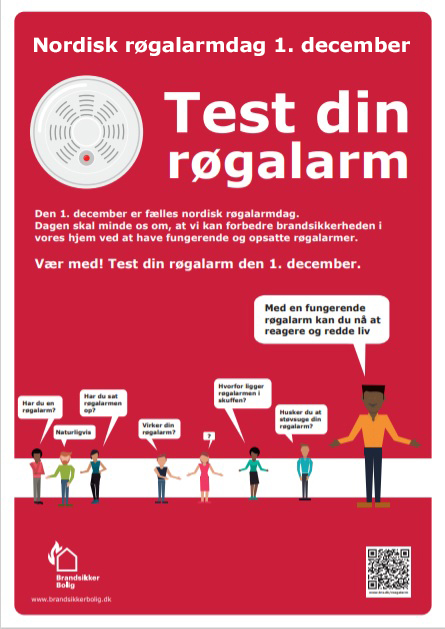 Grafik for plakat til nordisk røgalarmdag