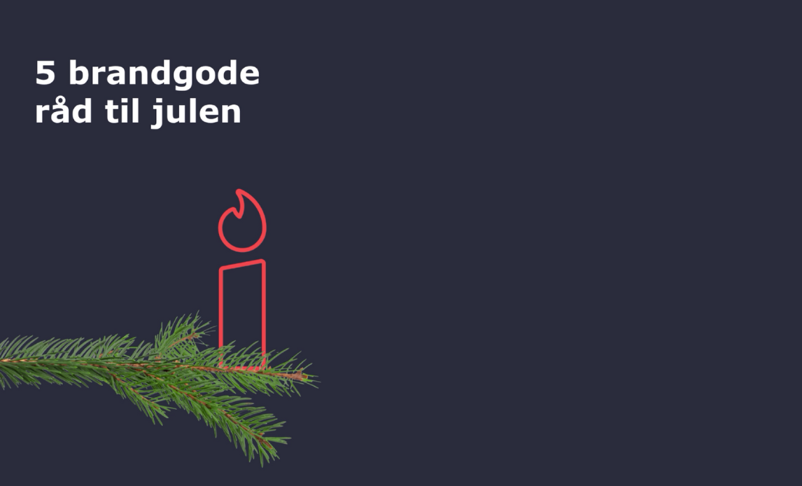 Beredskabsstyrelsen og Danske Beredskaber giver fem gode råd til en brandsikker december.