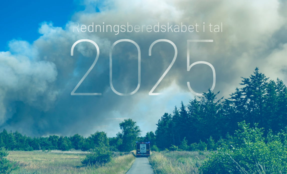 Forsiden af Redningsberedskabet i tal 2025.