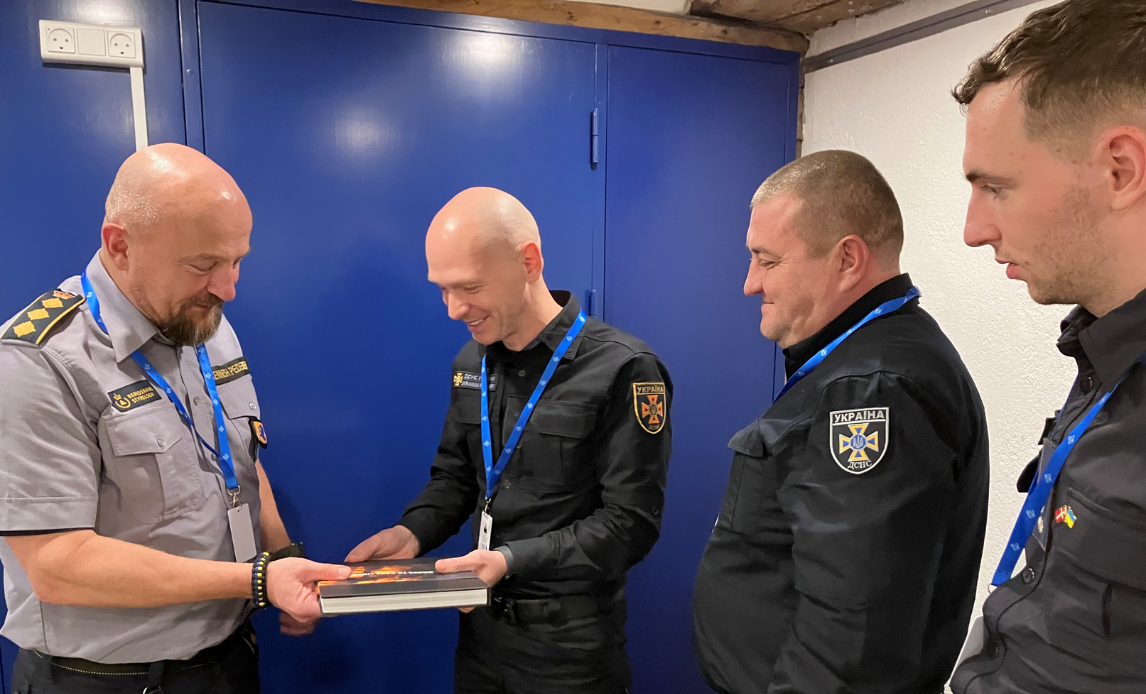 Direktør for Beredskabsstyrelsen, Kenneth Pedersen, mødes med direktionen fra den ukrainske Beredskabsstyrelse (SESU)